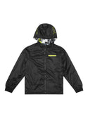 GUESS Kids Boy Neon Black & Grey Graphic Reversible Hoodie (7-16) H2RJ06WEEW0 Front View