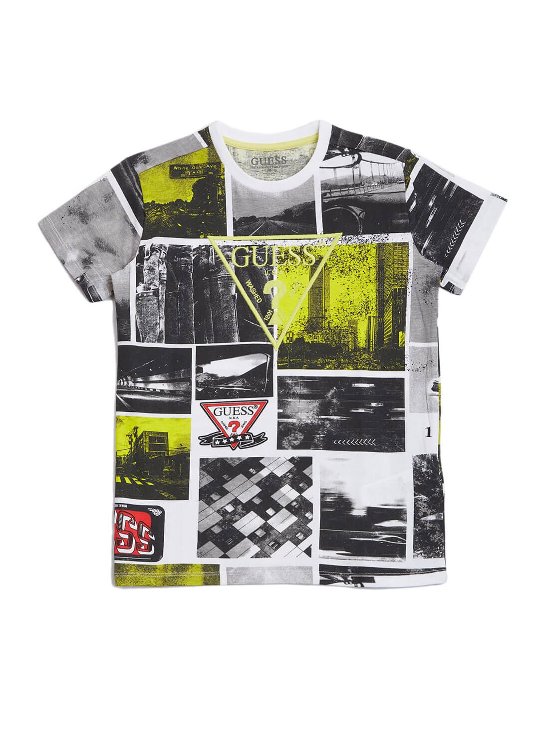 GUESS Big Boys Collage Print T-Shirt (7-16) L2RI05K8HM0 Front View