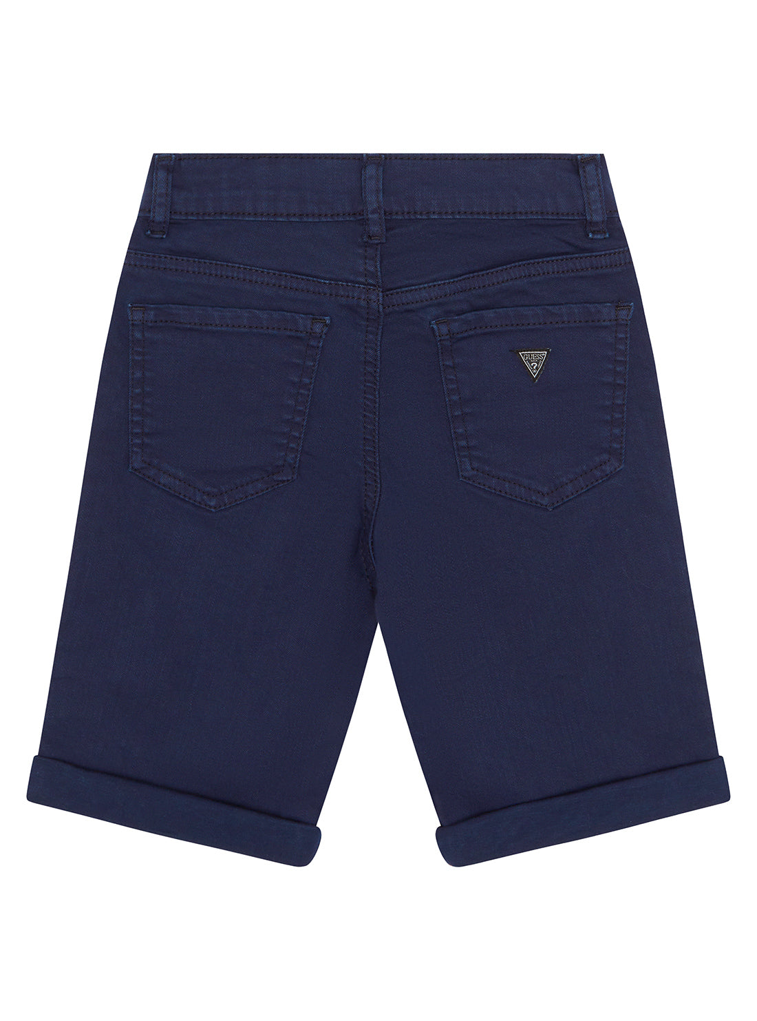GUESS Little Boy Blue Stretch Denim Shorts (2-7) N1RD03WE620 Back View