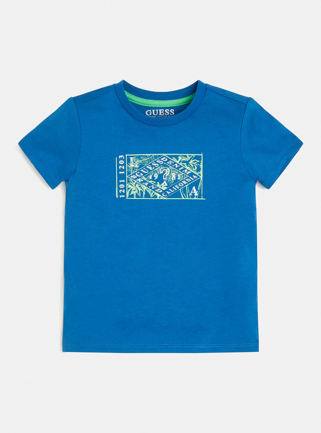 GUESS Little Boy Blue Tree Logo T-Shirt (2-7) N2GI14K8HM0 Front View