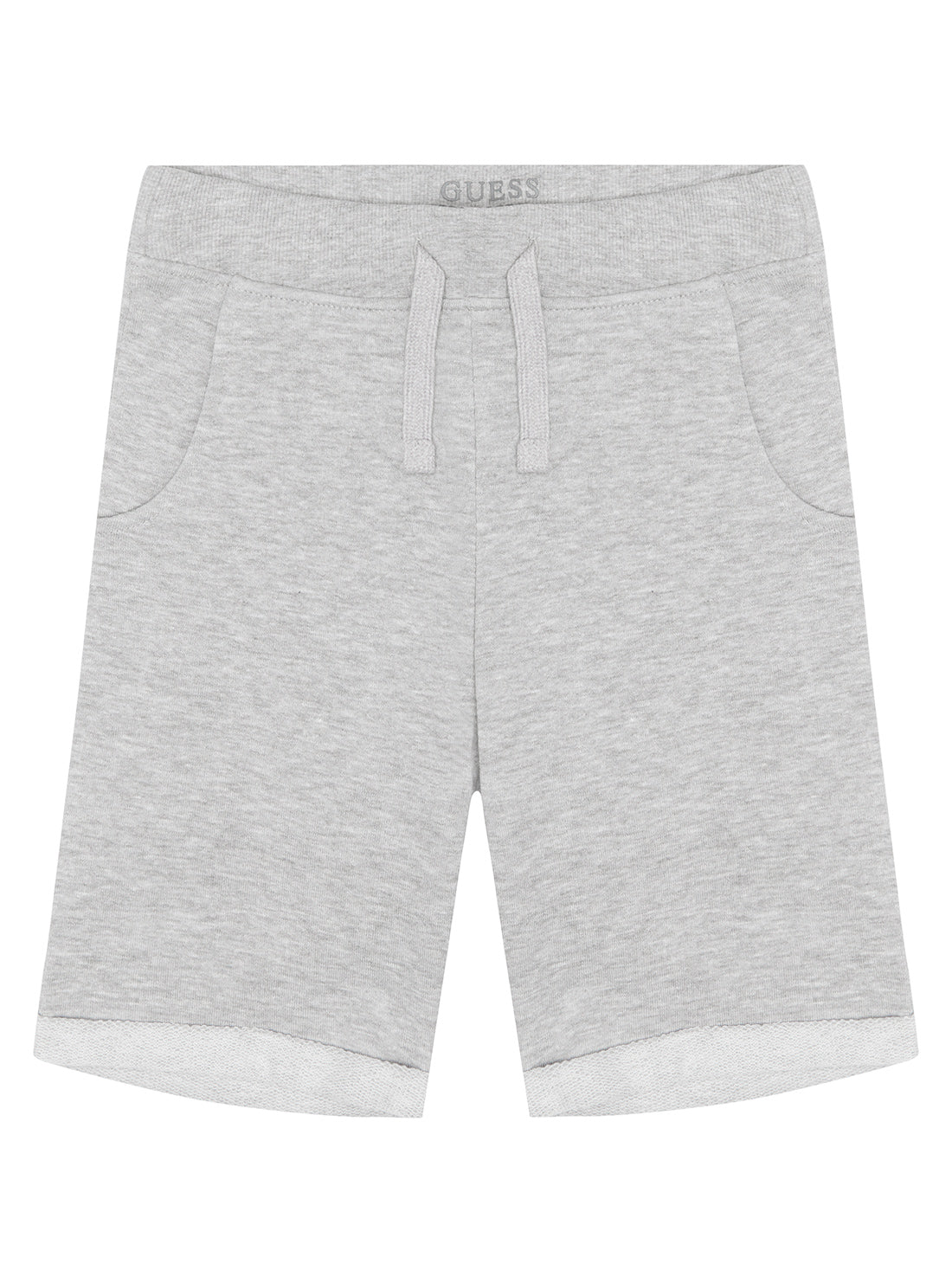 GUESS Little Boy Grey Active Shorts (2-7) N93Q18KAUG0 Front View
