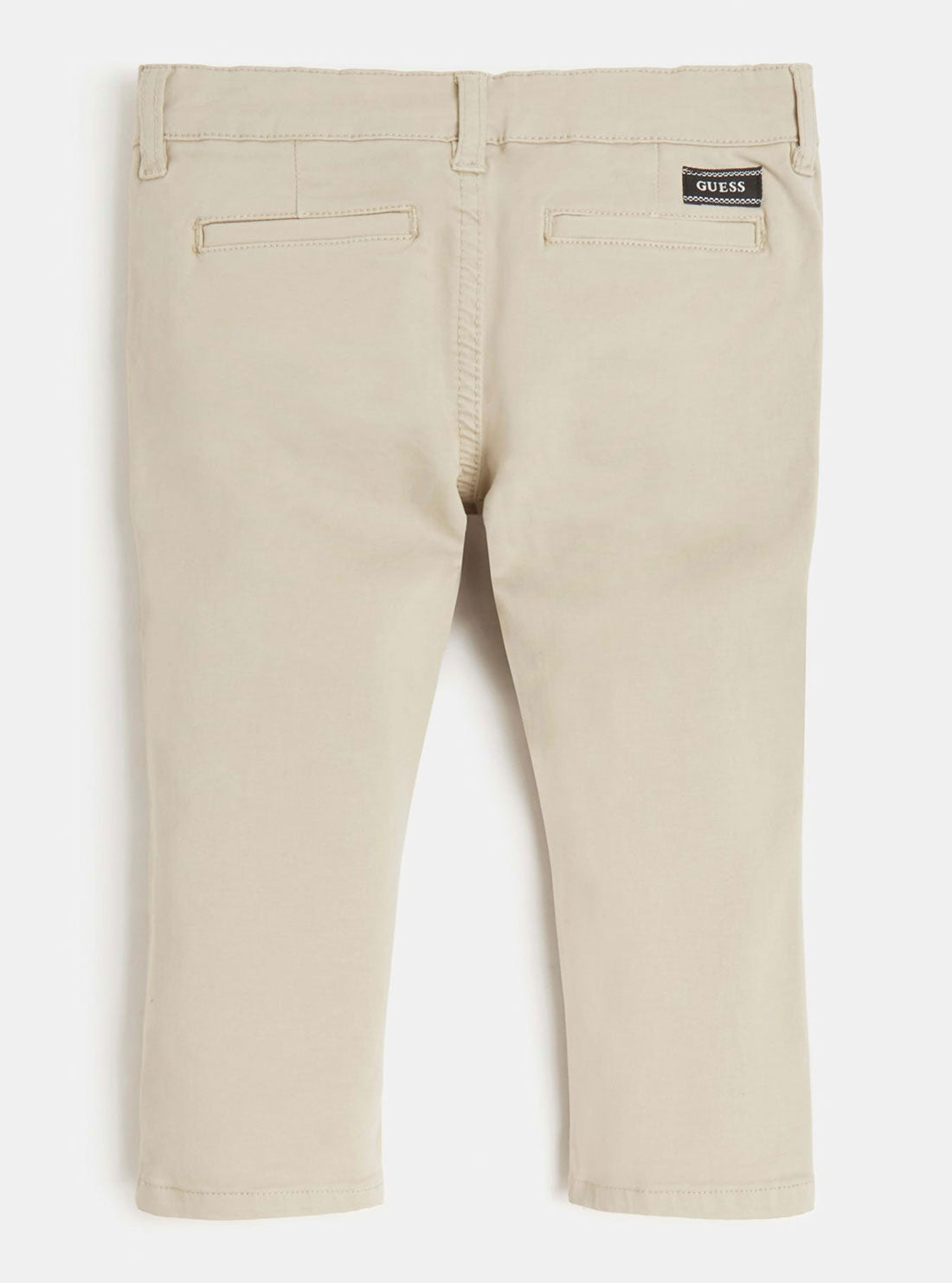 GUESS Little Boys Beige Sateen Chino Pants (2-7) N1BB03WDD52 Back View