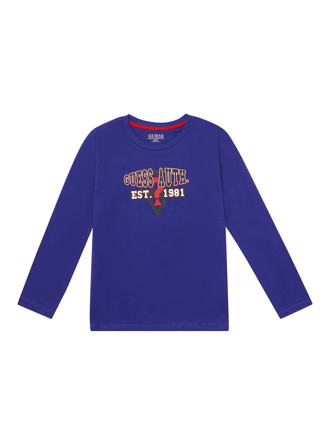 GUESS Little Boys Blue Logo T-Shirt (2-7) N2RI09K8HM0 Front View