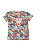 GUESS Little Boy Patches Print Logo T-Shirt (2-7) N2YI08K5M20 Front View