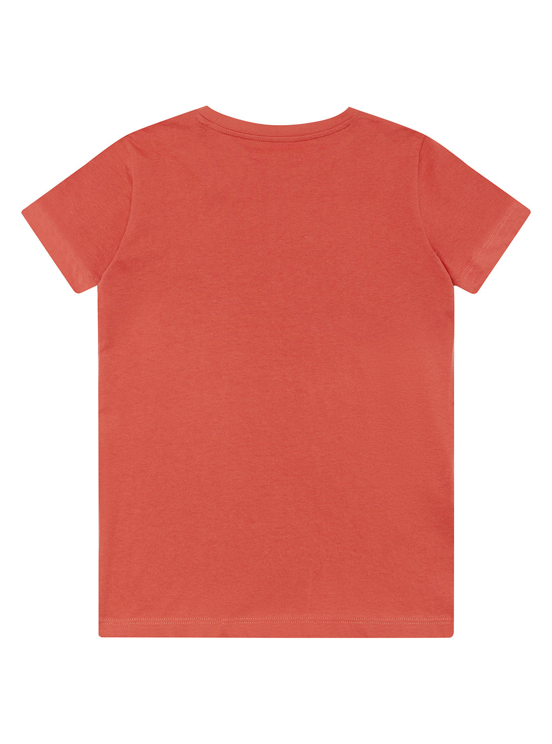 GUESS Little Boy Red Cube Logo T-Shirt (2-7) N2YI00K8HM0 Back View