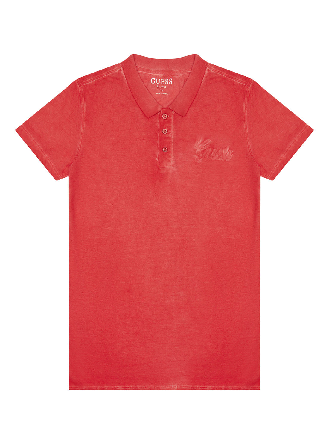 Pink Washed Polo T-Shirt (2-7)
