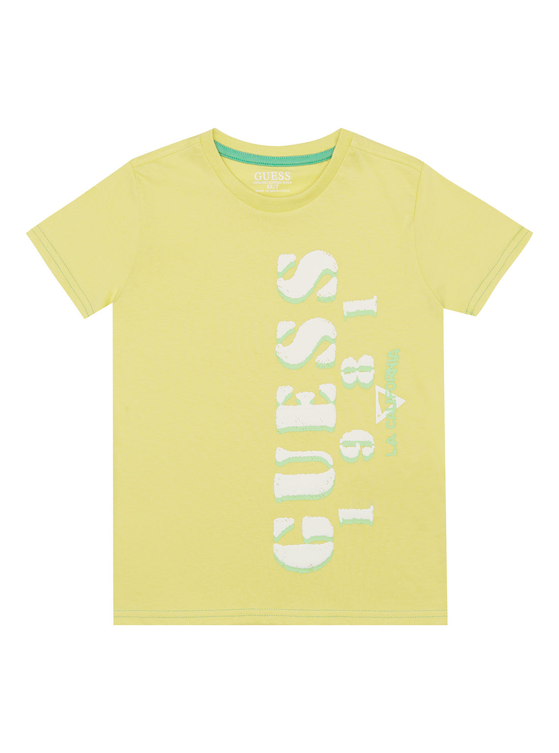 GUESS Little Boy Yellow Logo T-Shirt (2-7) N2GI15K8HM0 Front View