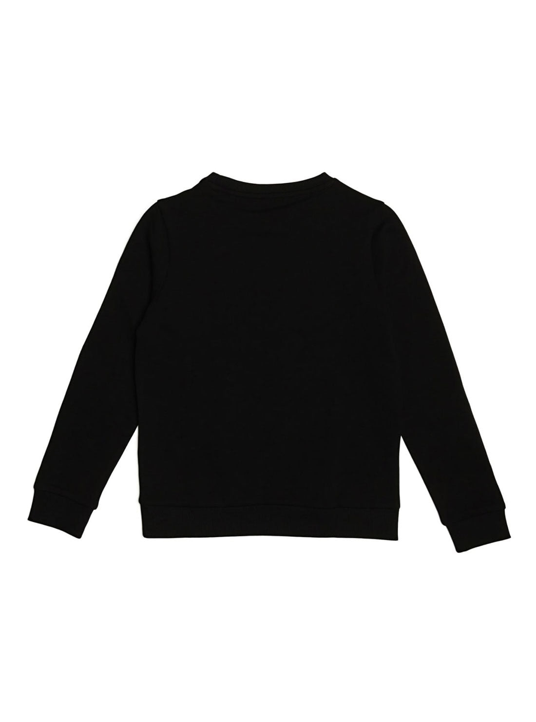 GUESS Big Boys Black Long Sleeve Fleece Pullover Top (7-16) L73Q09K5WK0 Back View