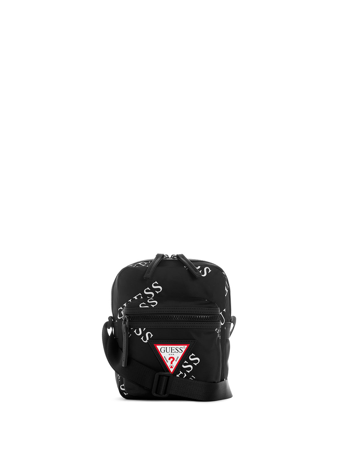 GUESS Men's Black Originals Logo Camera Bag TL703191 Front View