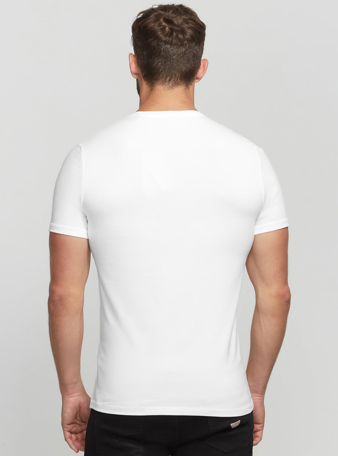GUESS Men's Eco White Bertil Logo T-Shirt M2BI25J1314 Back View