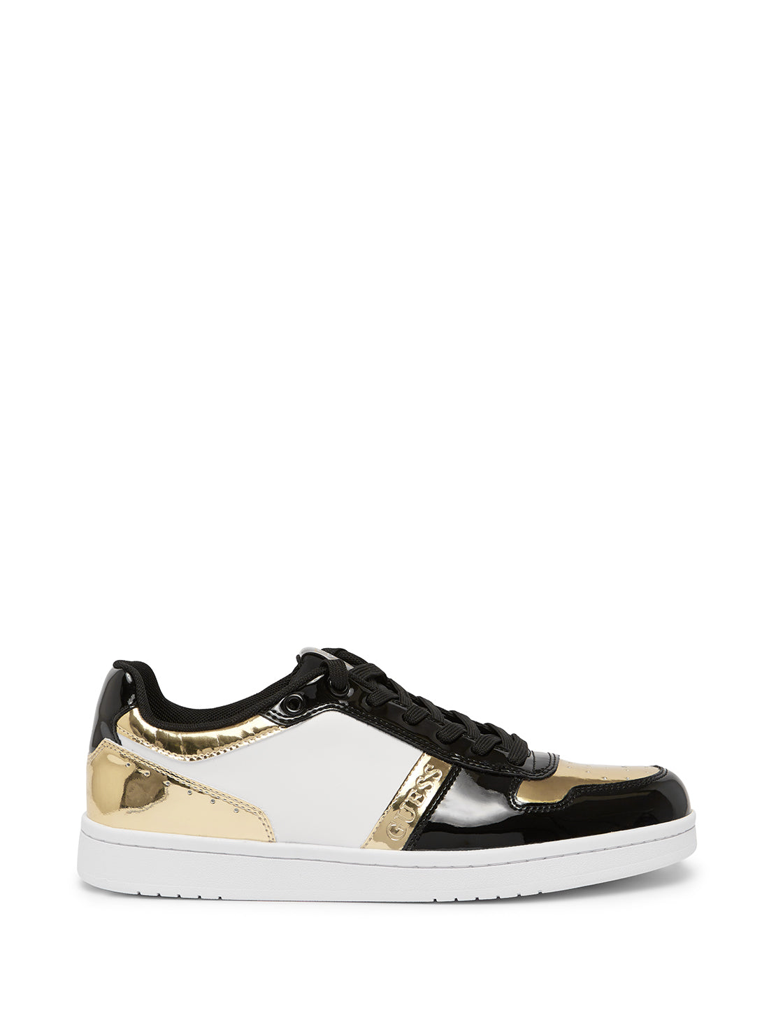 GUESS Men's Leazy Gold Low Top Sneakers LEAZY Side View