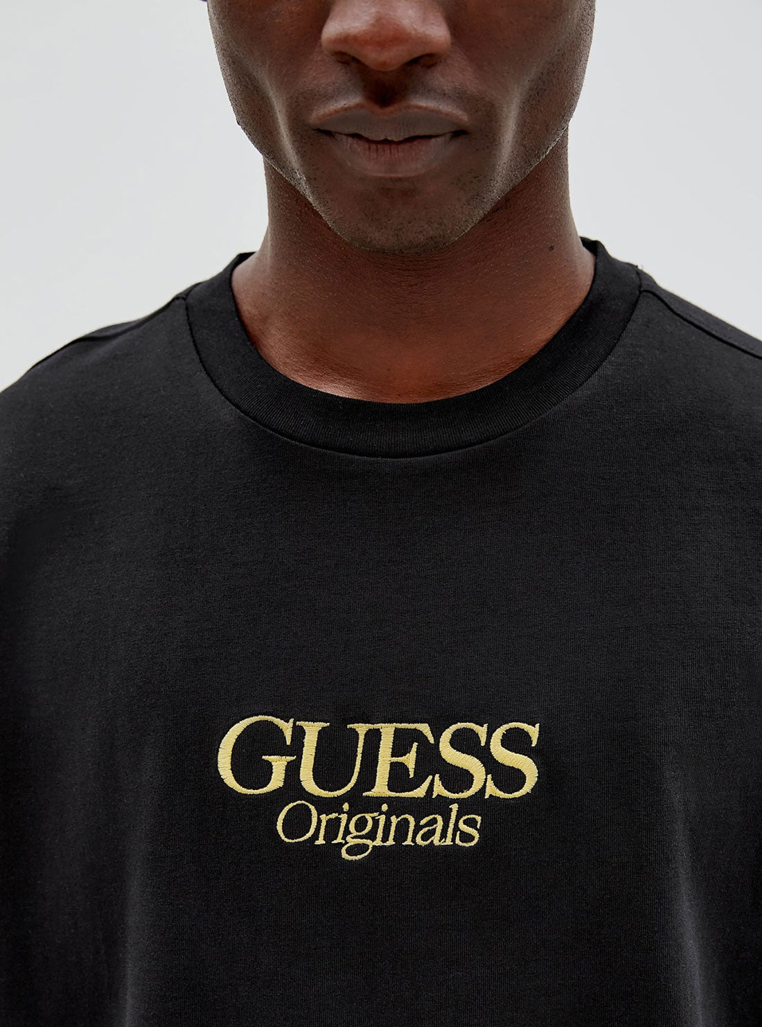 GUESS Mens GUESS Originals Black Austin Logo T-Shirt M2GI00K9XF2 Detail View