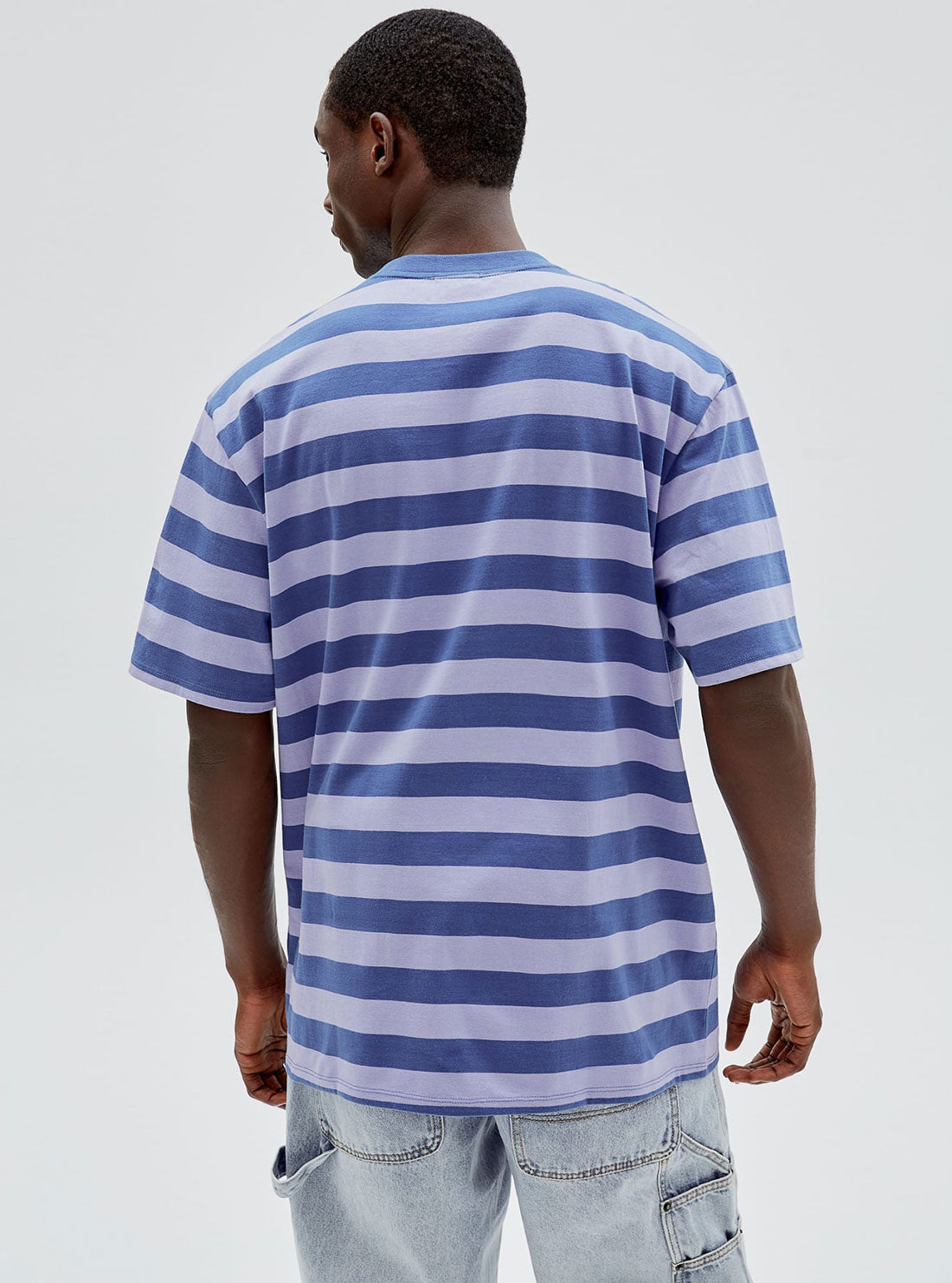 GUESS Originals Blue Reid Striped T-Shirt