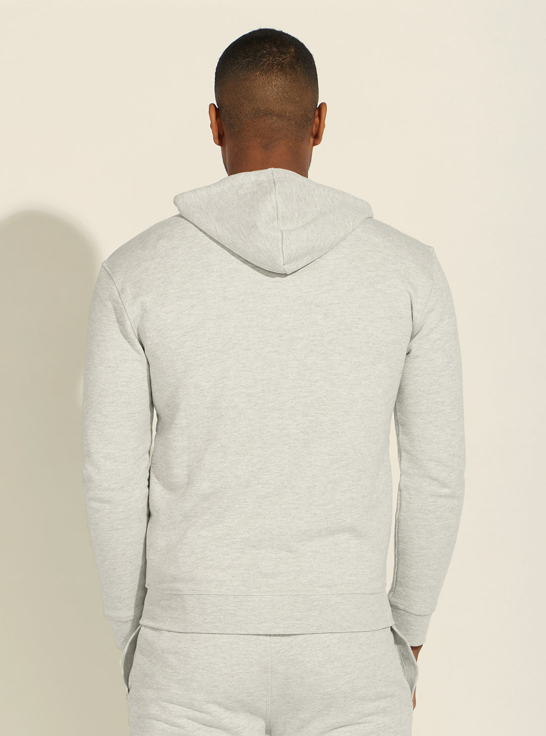 GUESS Mens Eco Grey Aldwin Active Hoodie Z2RQ20KAIJ1 Back View