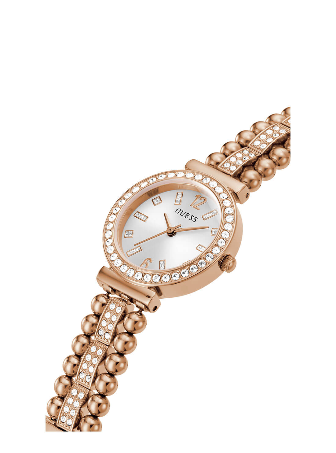 Rose Gold Beaded Glitz Gala Watch