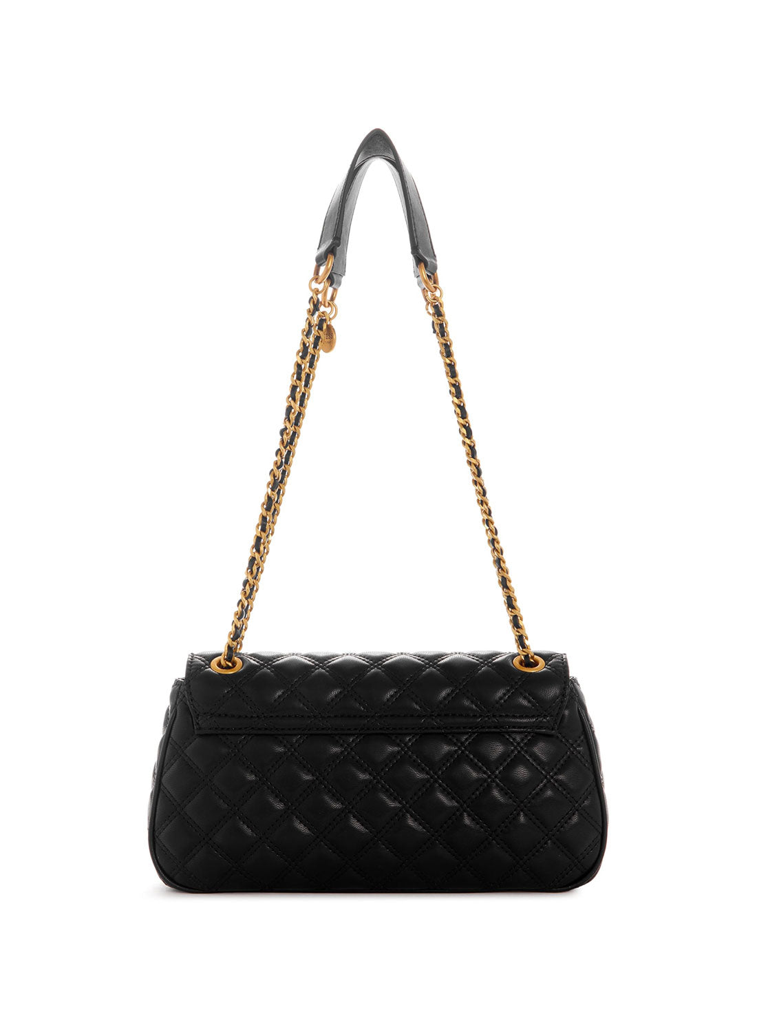 GUESS Women's Black Giully Quilted Crossbody Bag QA874821 Back View