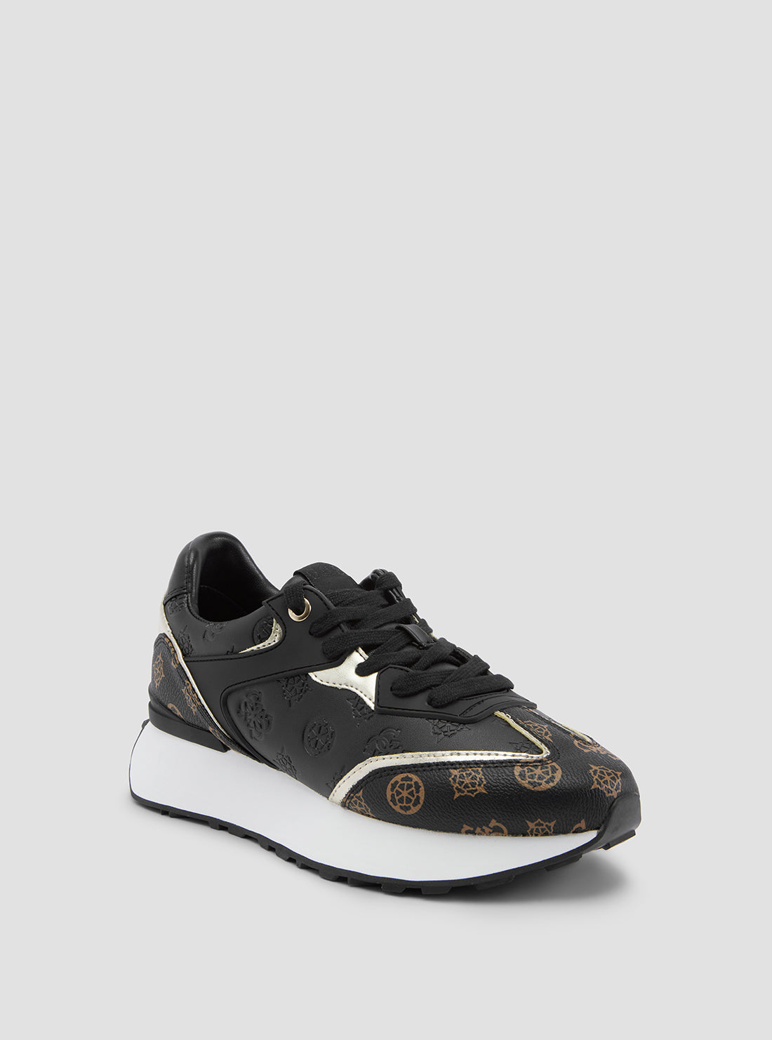 Black Luchia Logo Low Top Sneakers