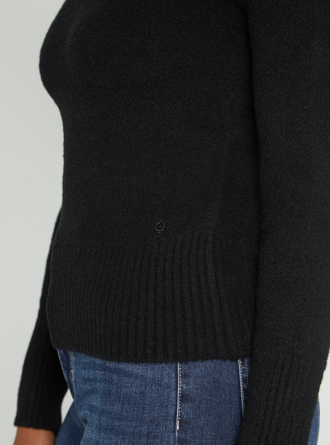 GUESS Women's Black Marion Knit Jumper W2RR17Z2YA0 Detail View