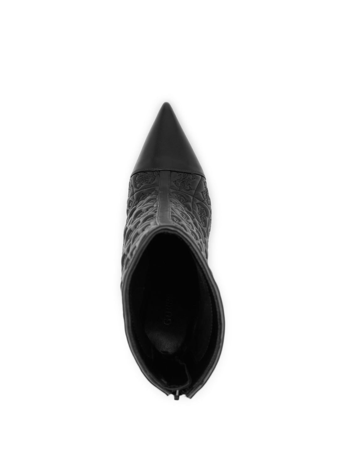 GUESS Women's Black Simonea Logo Ankle Boots SIMONEA Top View