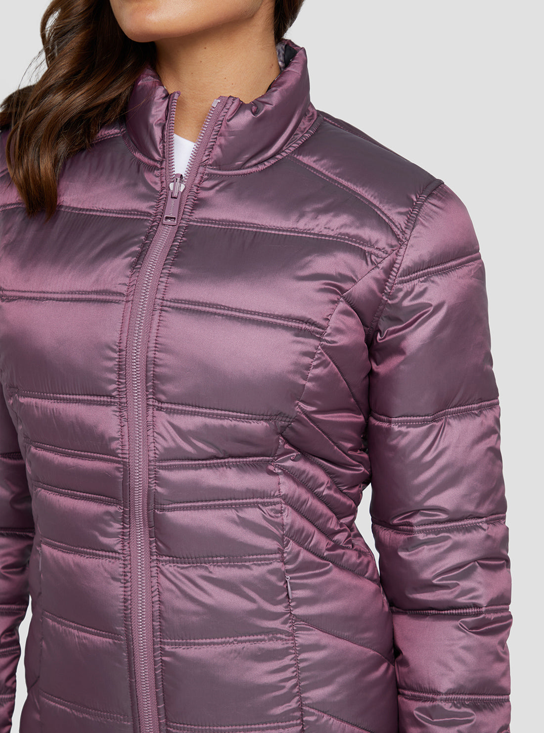 GUESS Women's Eco Purple Janis Reversible Jacket W3RL04WF5C2 Detail View