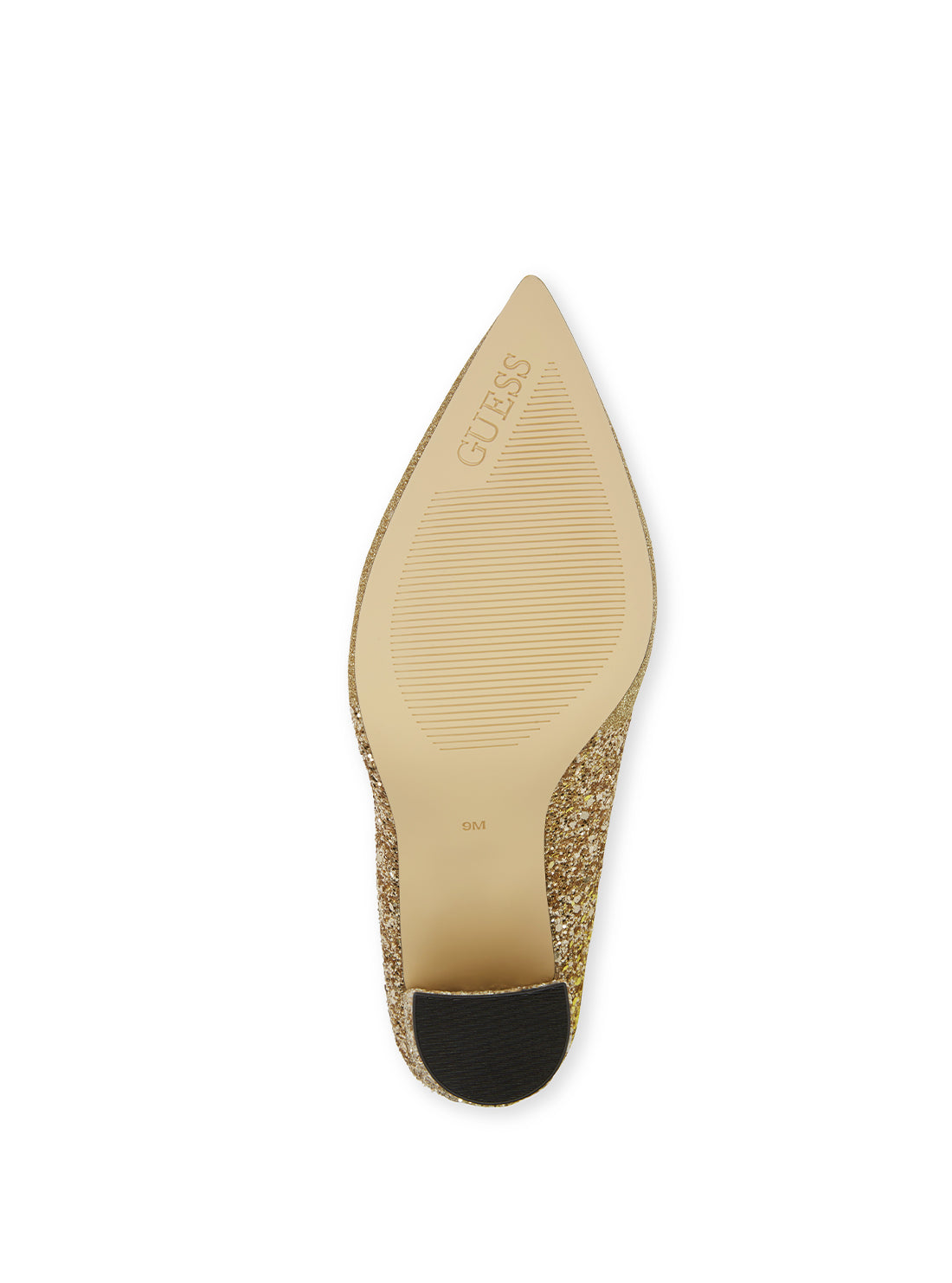 GUESS Women's Gold Abagaily Embellished Pumps ABAGAIL Bottom View