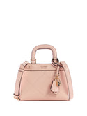 GUESS Women's Pink Katey Mini Satchel Bag QP787076 Front View