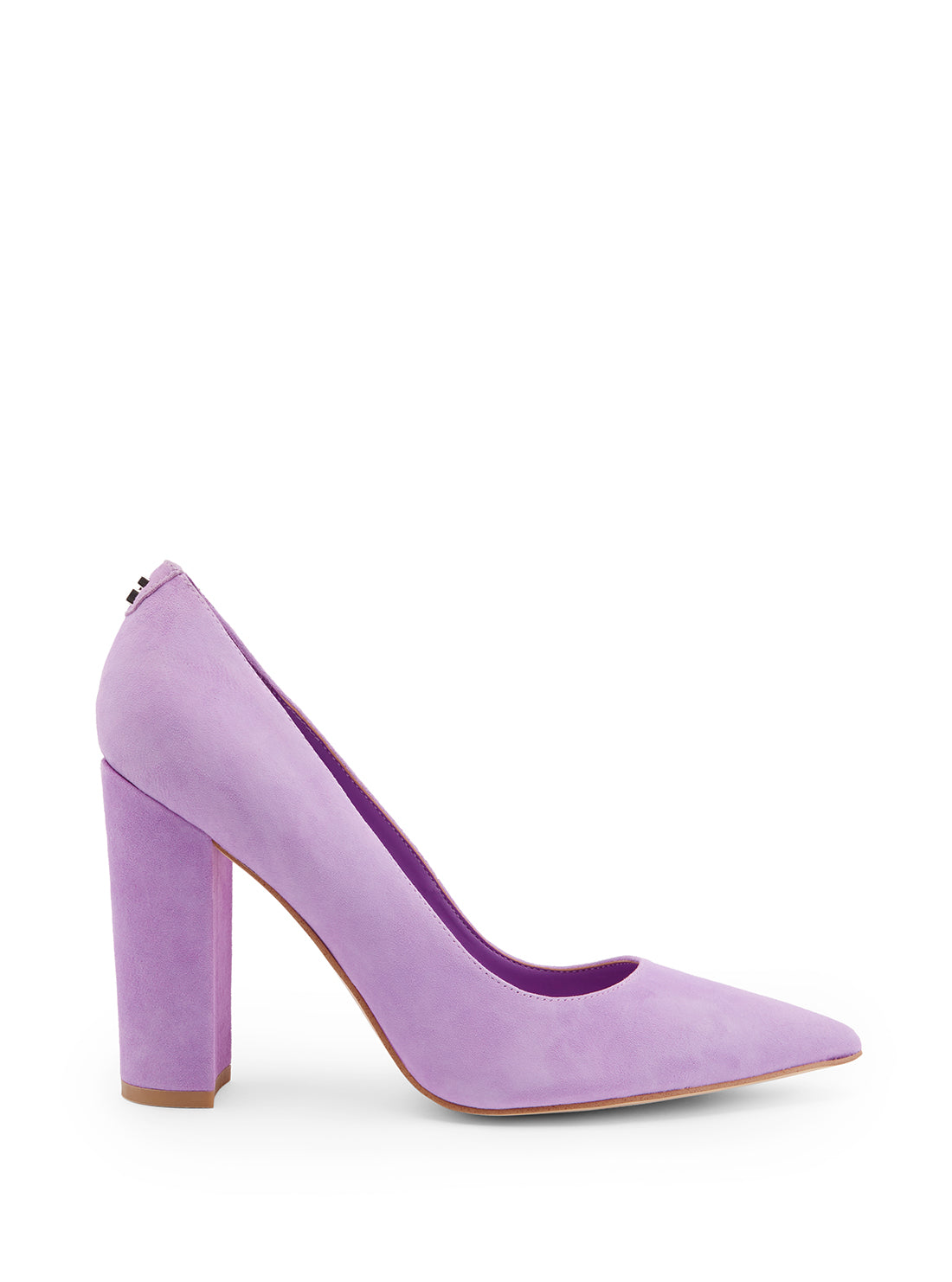 GUESS Women's Purple Abagail Suede Pumps ABAGAIL Side View