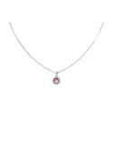 GUESS Women's Silver Colour My Day Charm Necklace UBN02245JWRHPK Front View