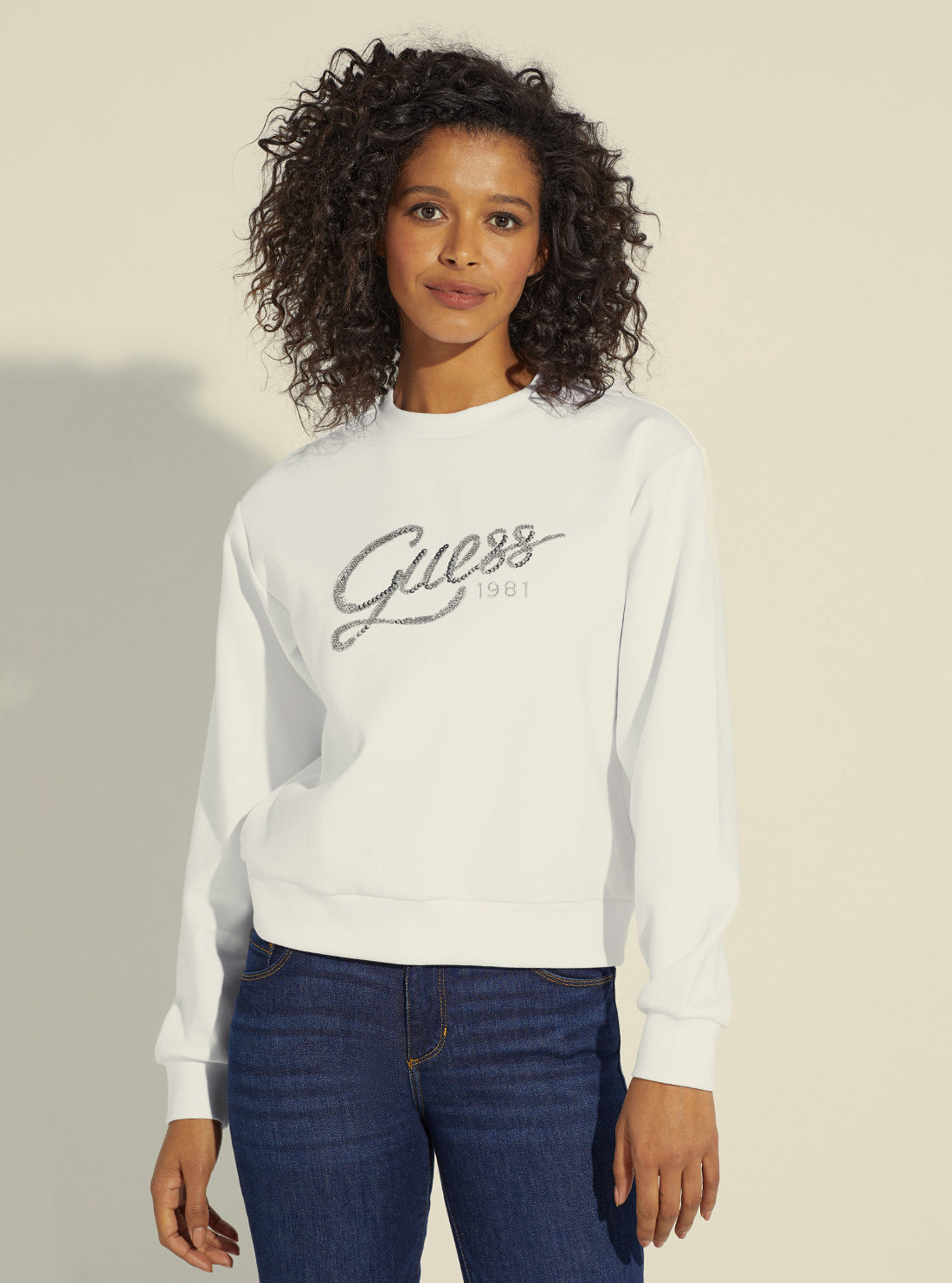 Eco White Afrah Logo Jumper