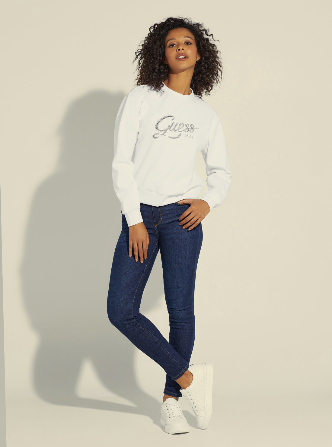 Eco White Afrah Logo Jumper