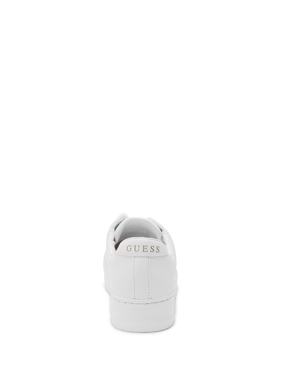 GUESS Women's White Lullu Logo Low Top Sneakers LULLU3 Back View