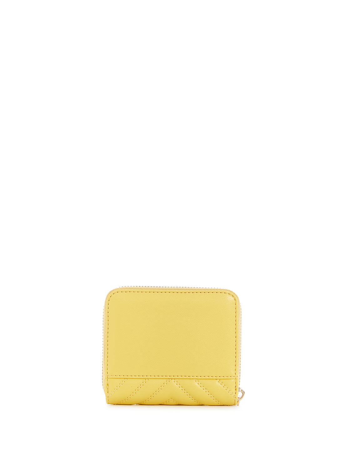 GUESS Women's Yellow Keillah Quilted Small Wallet QG869037 Back View