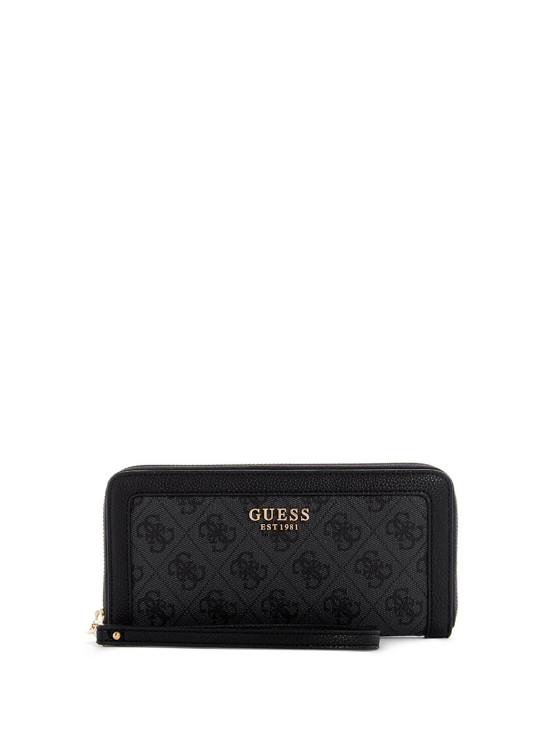 GUESS Womens Black Zadie Logo Large Wallet SG839646 Front View
