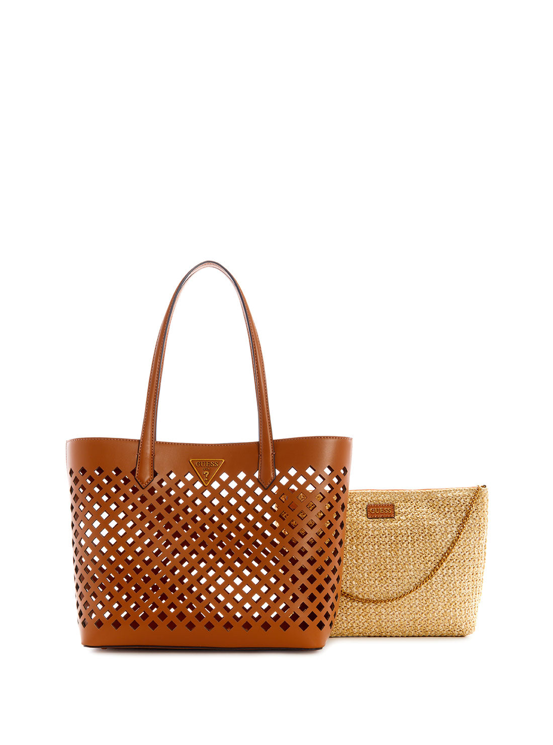 Brown Aqua Tote Bag