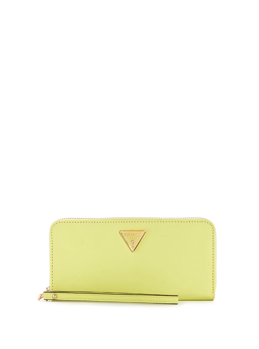 GUESS Women's Eco Lime Green Gemma Large Wallet EYG839546 Front View
