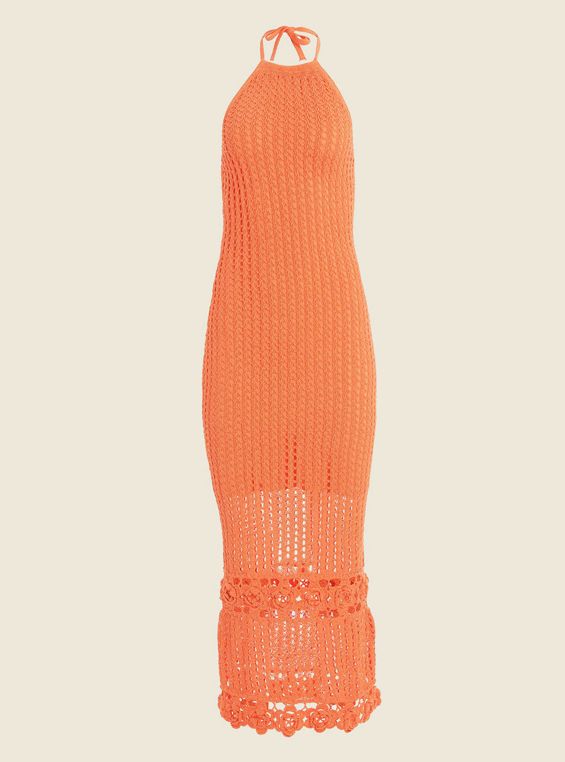 Marciano Coral Agathe Crochet Maxi Dress