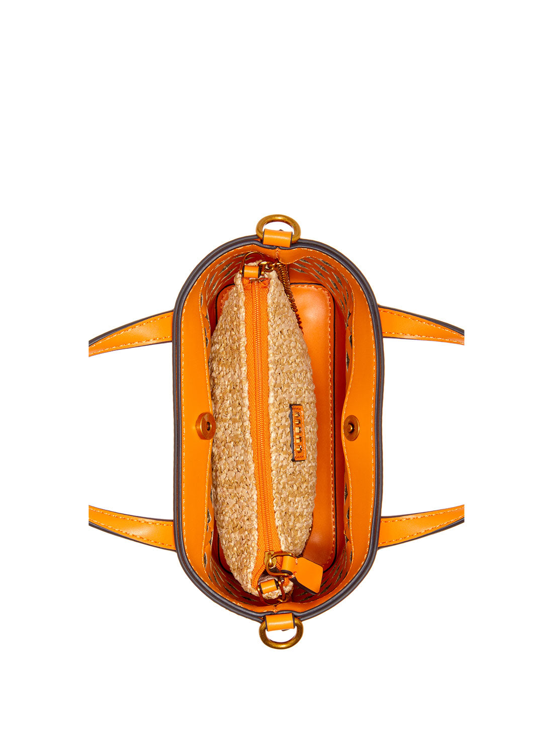 Orange Aqua Mini Tote Bag