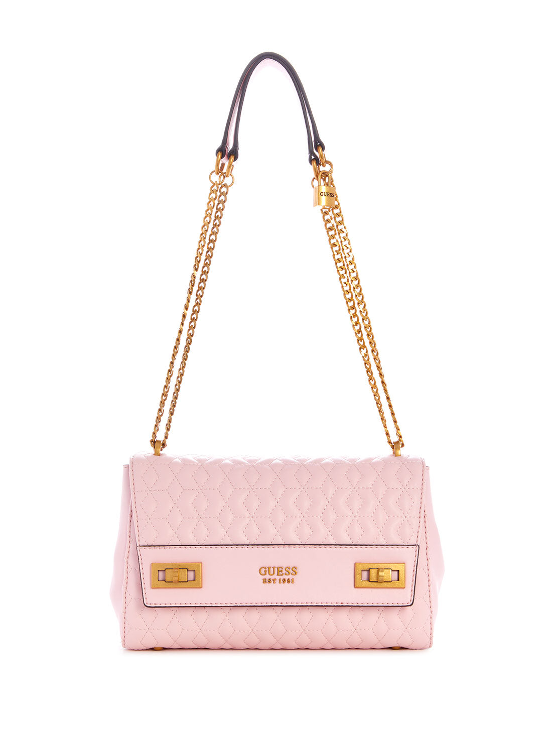 GUESS Women's Pink Katey Shoulder Bag DB787019 Front View