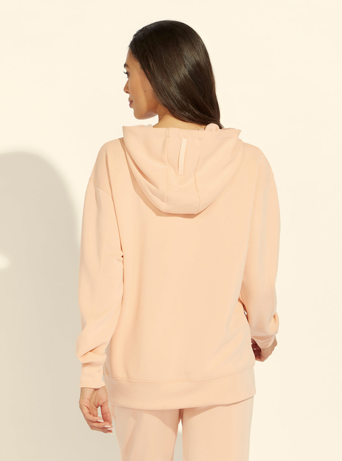 GUESS Womens  Eco Peach Effie Active Hoodie V2GQ06KAYM2 Back View