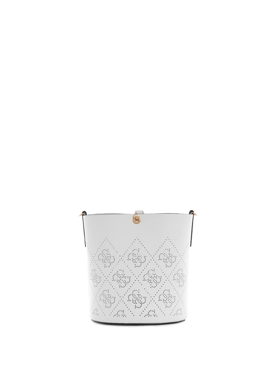 White Amara Crossbody Bucket Bag