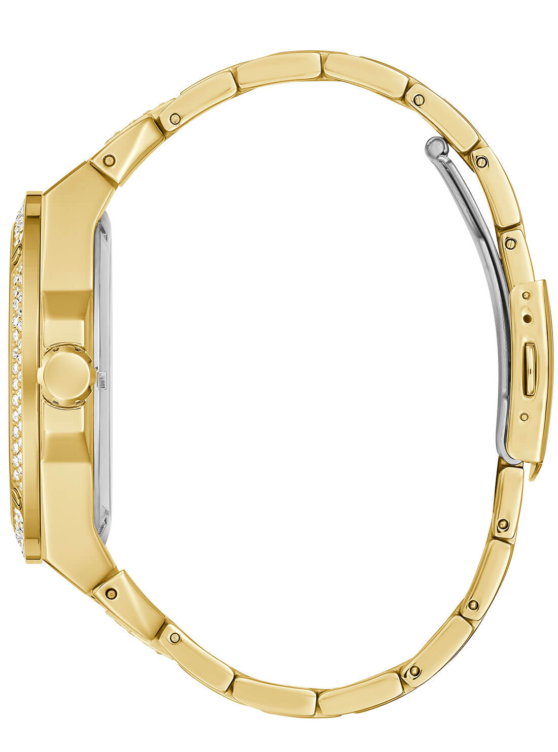 GUESS Mens Gold Big Reveal Watch GW0323G2 Side View