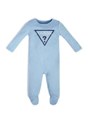 GUESS Kids Blue Logo Onesie (0-12m) H02W00KA6W0 Front View