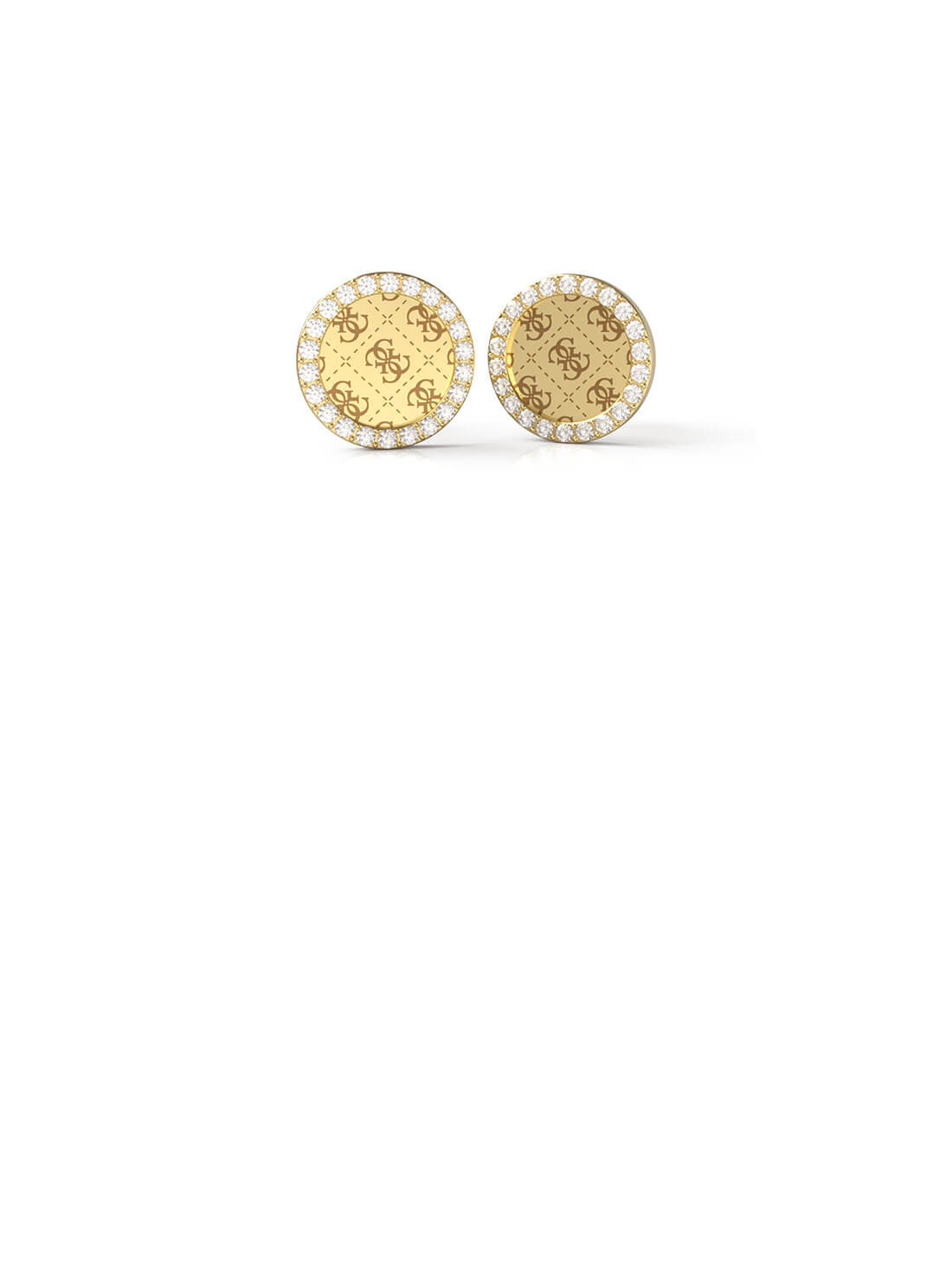 Gold Quatto G Logo Stud Earrings