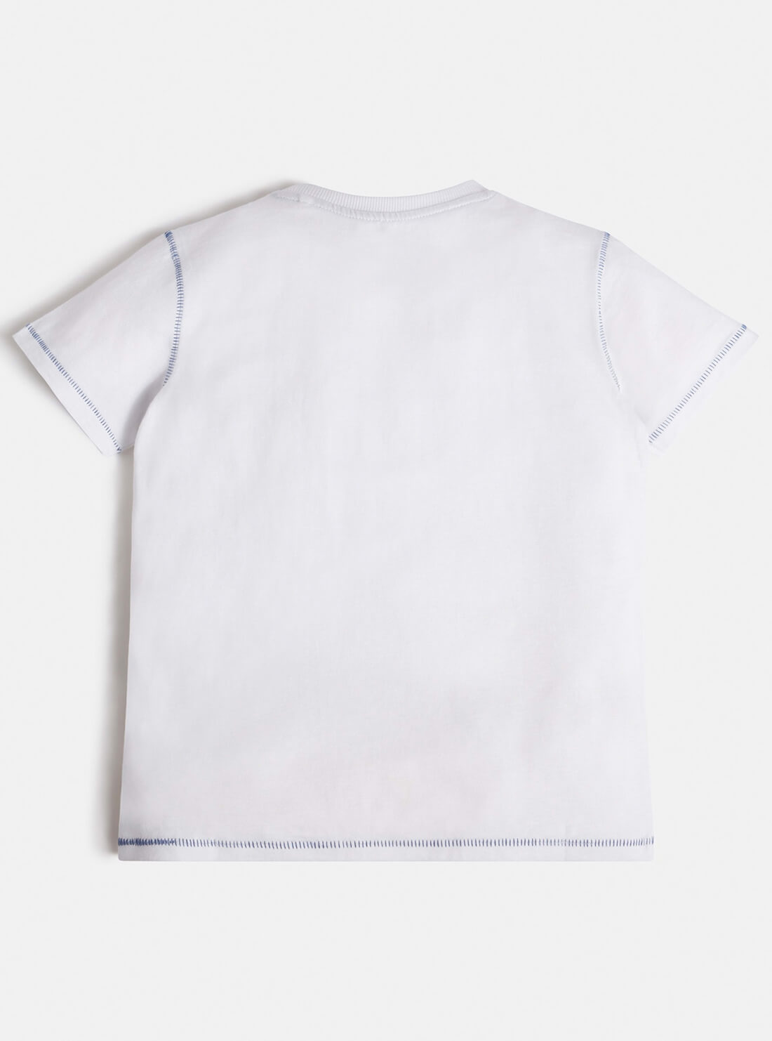 GUESS Big Boy White Graphic Retro Logo T-Shirt (7-16) L1BI02I3Z11 Back View
