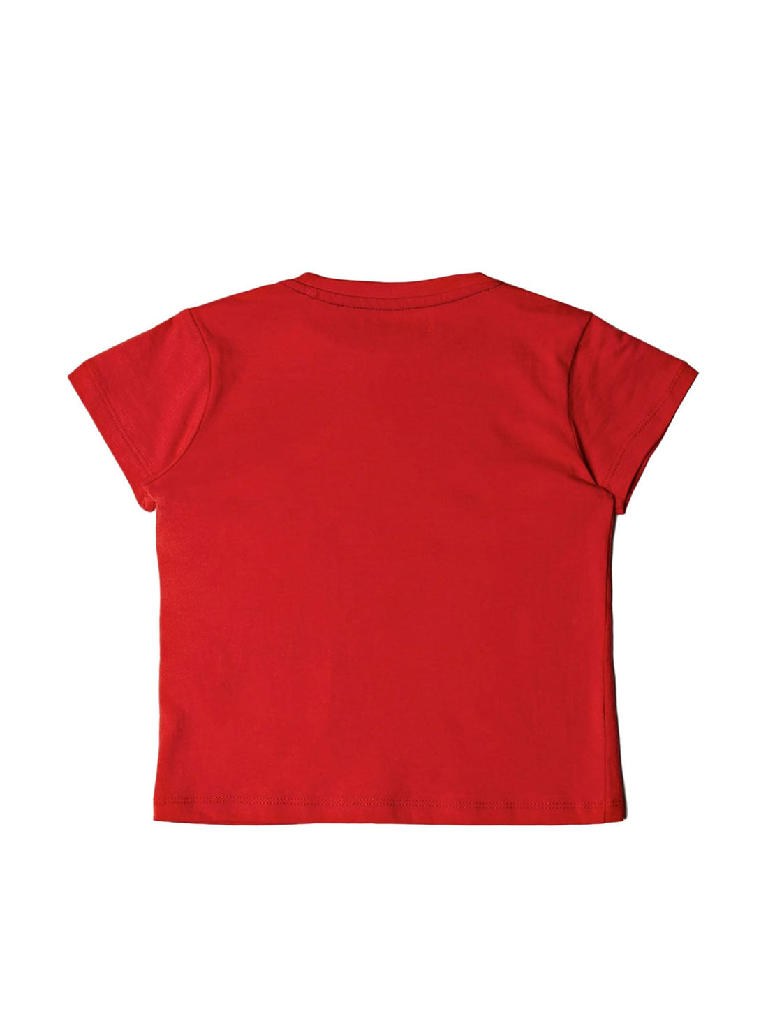 GUESS Little Boys Red Logo Short Sleeve T-Shirt (2-7)  N73I55K8HM0  Back View