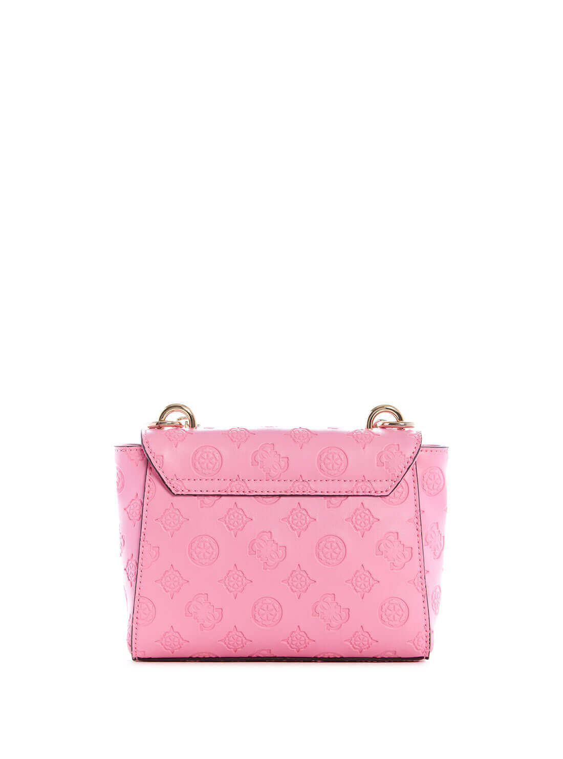 GUESS Womens  Pink Carlson Mini Crossbody Bag PG839878 Back View
