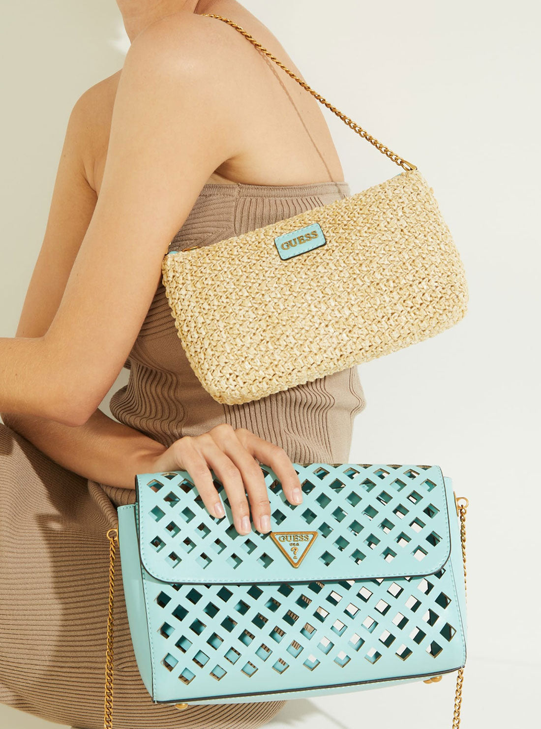 Turquoise Aqua Crossbody Bag