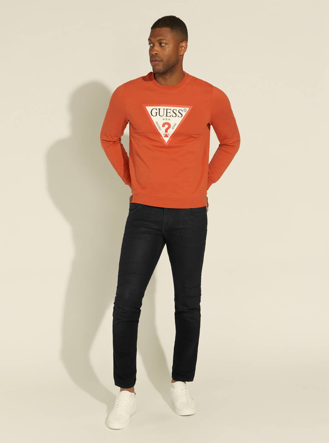 Orange Audley Fleece Jumper