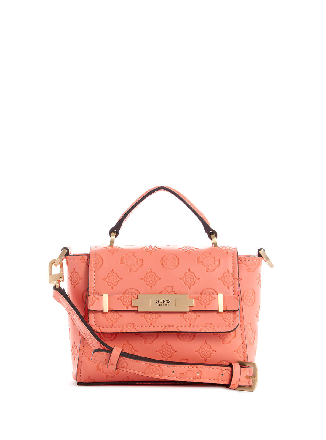 GUESS Coral Bea Mini Top Handle Bag front view