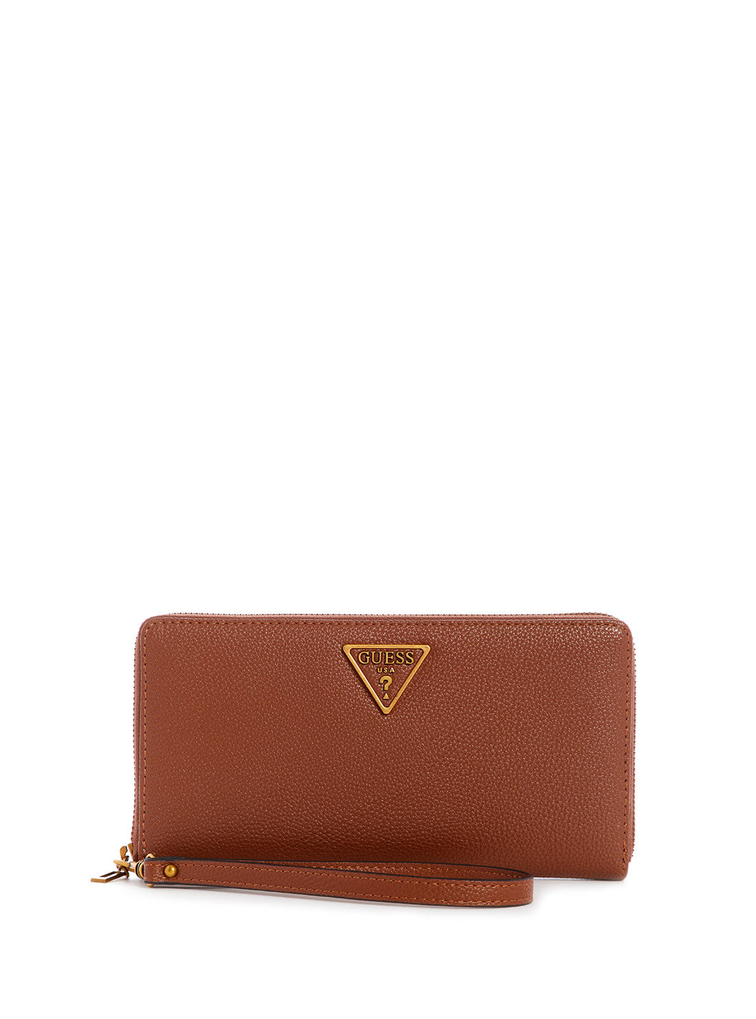 GUESS Womens  Brown Destiny Cheque Organiser Wallet VB787863 Front View